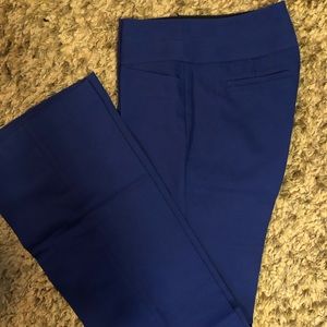 Royal blue Express dress pants - wide waist band